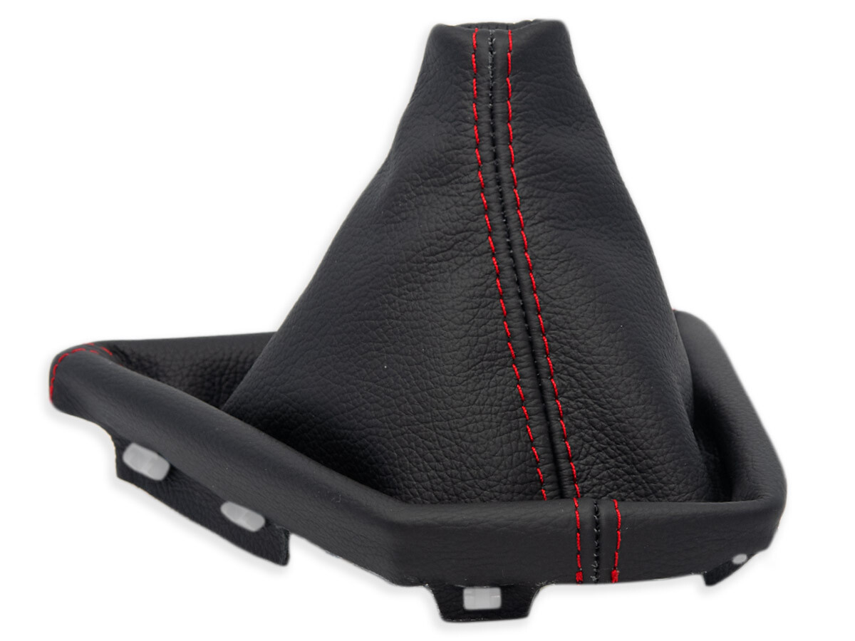 FOR BMW F22 F23 2014-2021 GEAR SHIFT BOOT GAITER LEATHER STITCHING RED