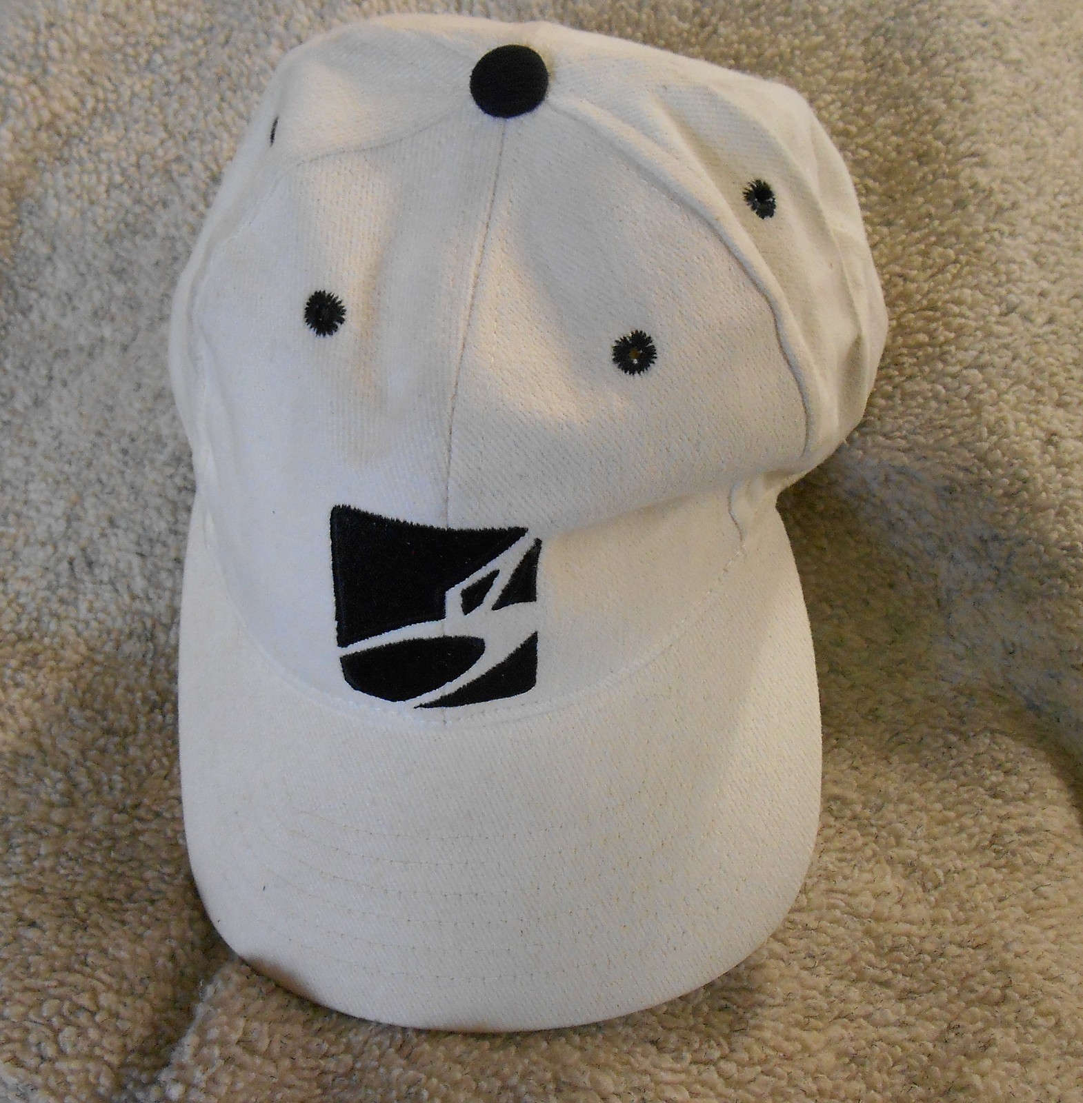 NOS VINTAGE O'NEAL WHITE TWILL SNAP BACK BASEBALL CAP HAT