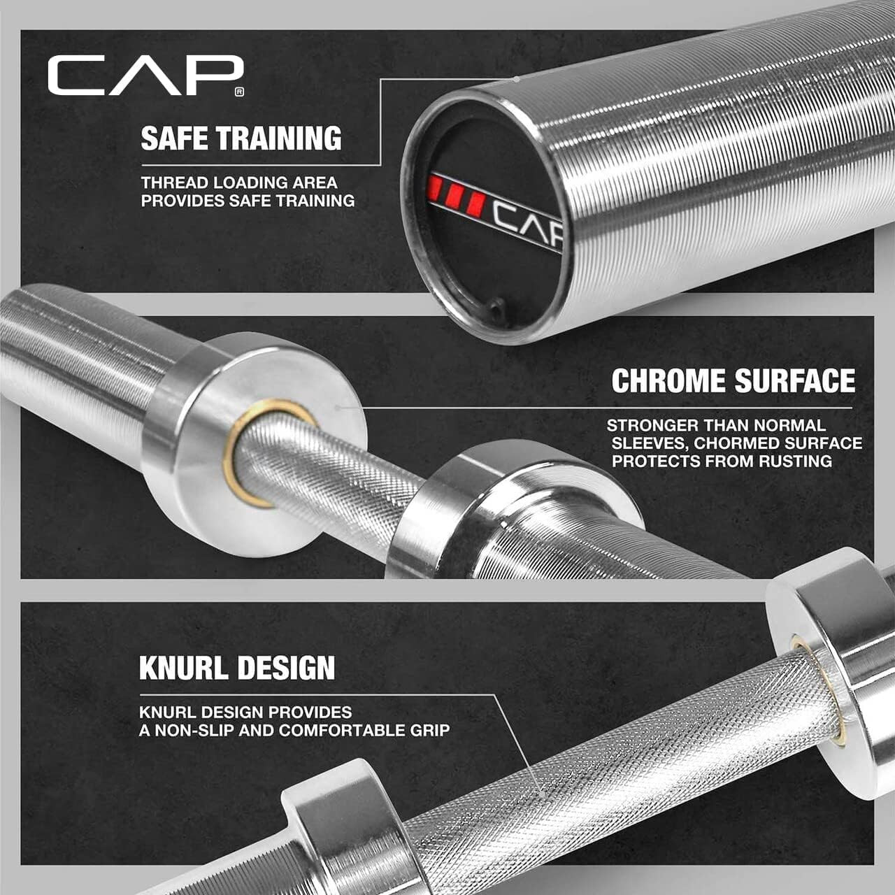 Olympic Dumbbell Handles Multiple Options