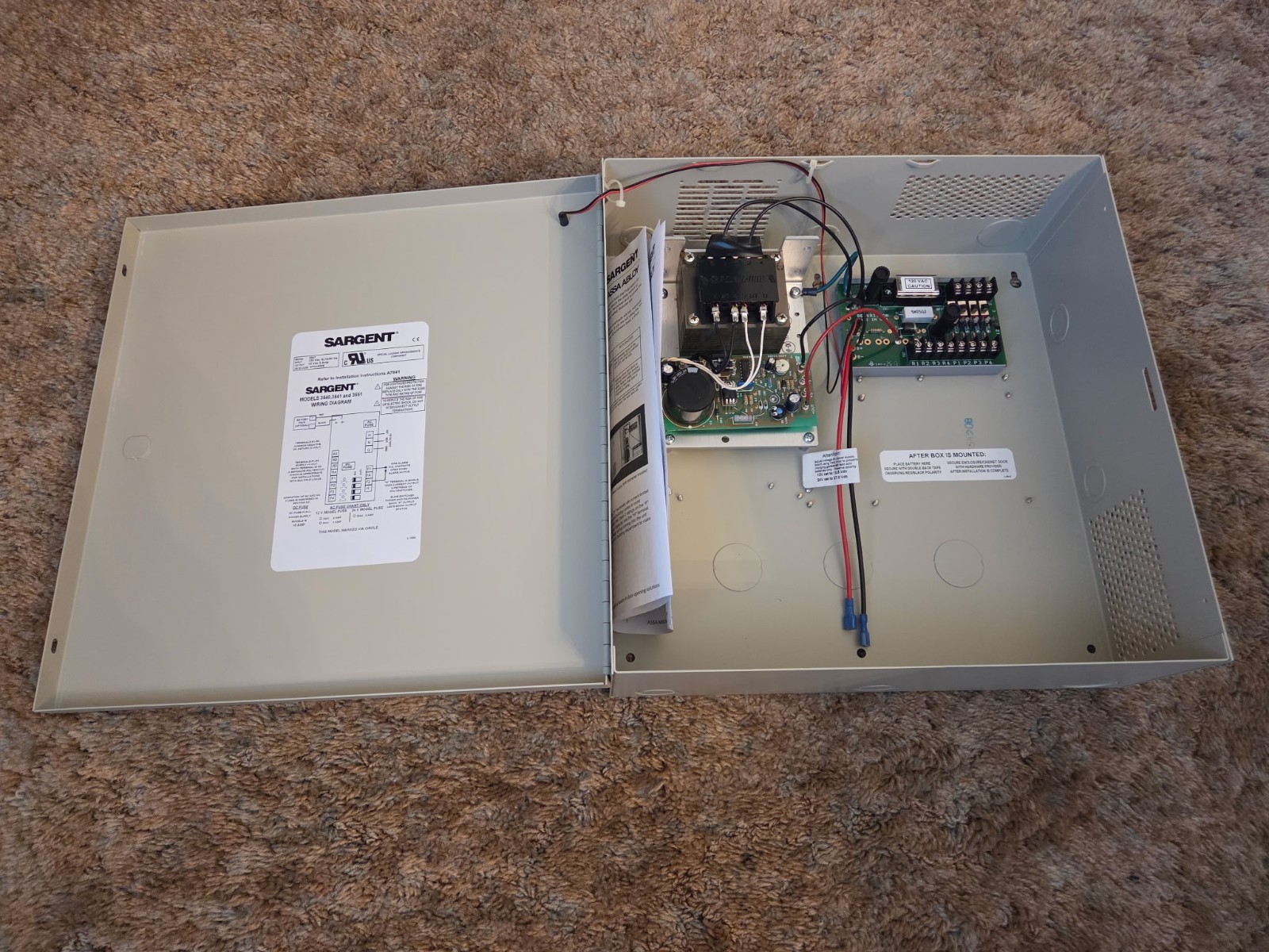 New Assa Abloy Sargent 3541 Power Supply 52-3376 X3
