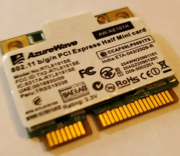 Realtek RTL8191SE 802.11bgn  PCIe Half Wireless AW-NE107H