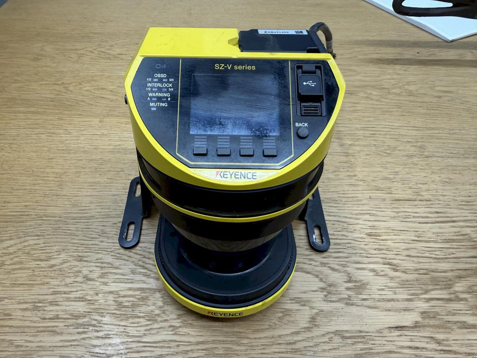 2024 KEYENCE MODEL SZV04X SAFETY LASER SCANNER, MULTI-FUNCTION TYPE, WITH CAMERA