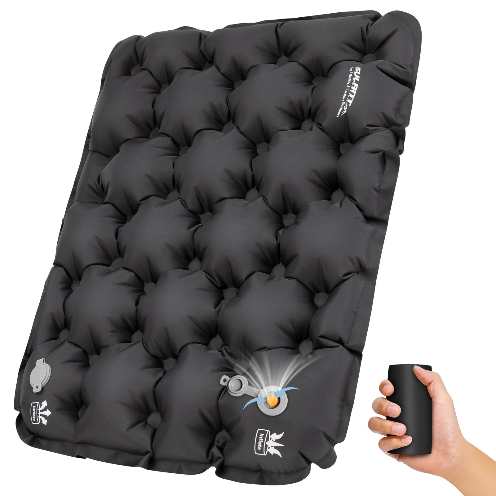 Inflatable Seat Cushion Lightweight Compact Stadium Seat Pad Camping Travel A...
