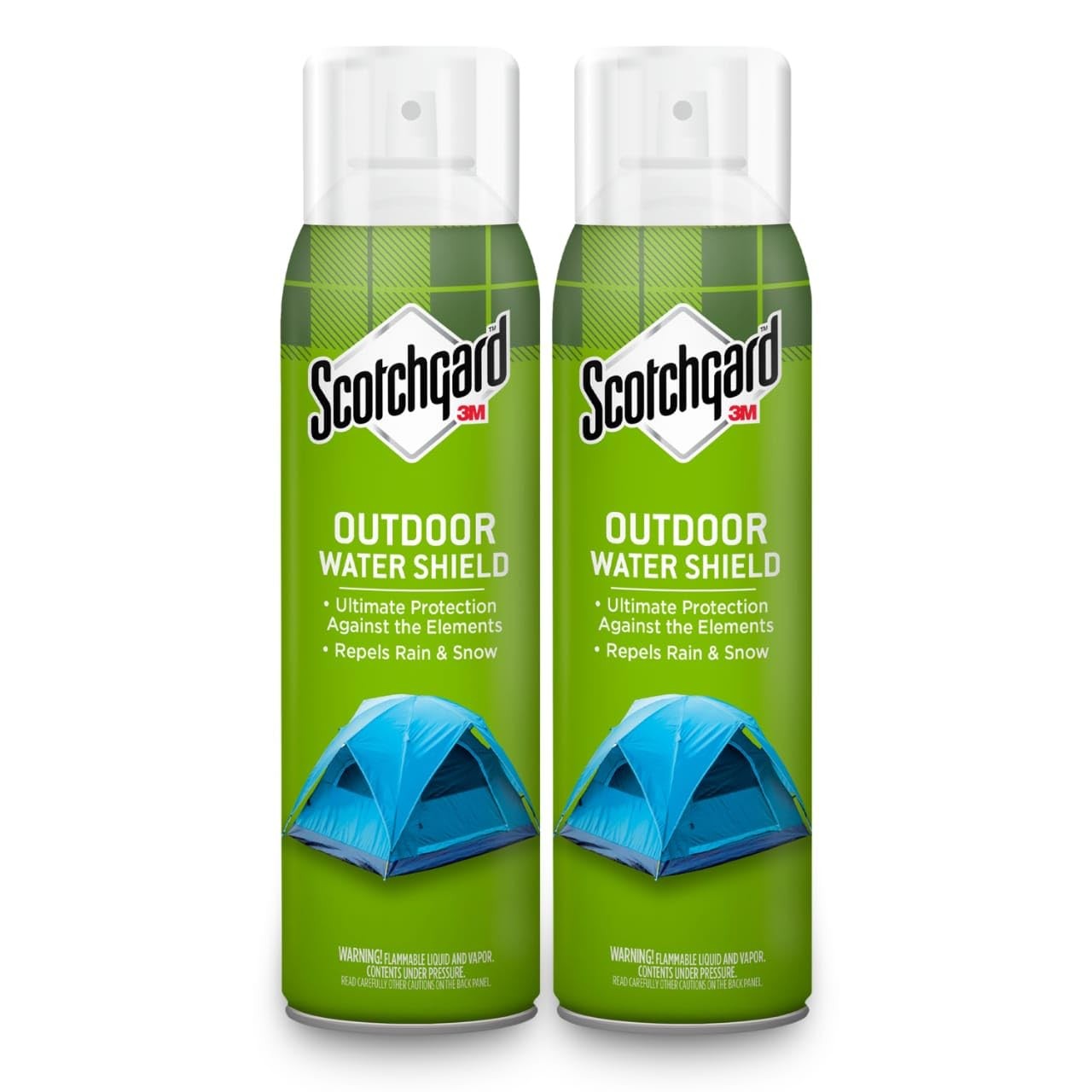Water Shield Spray, 21 oz, 2 Cans, Repels Water for Tents, Outerwear - Ideal