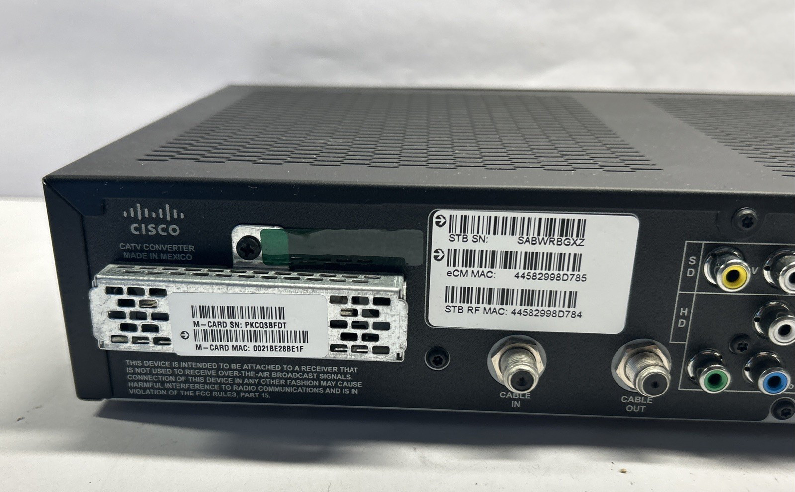 Cisco Explorer 4642HD Cable CATV Receiver with HDMI cable