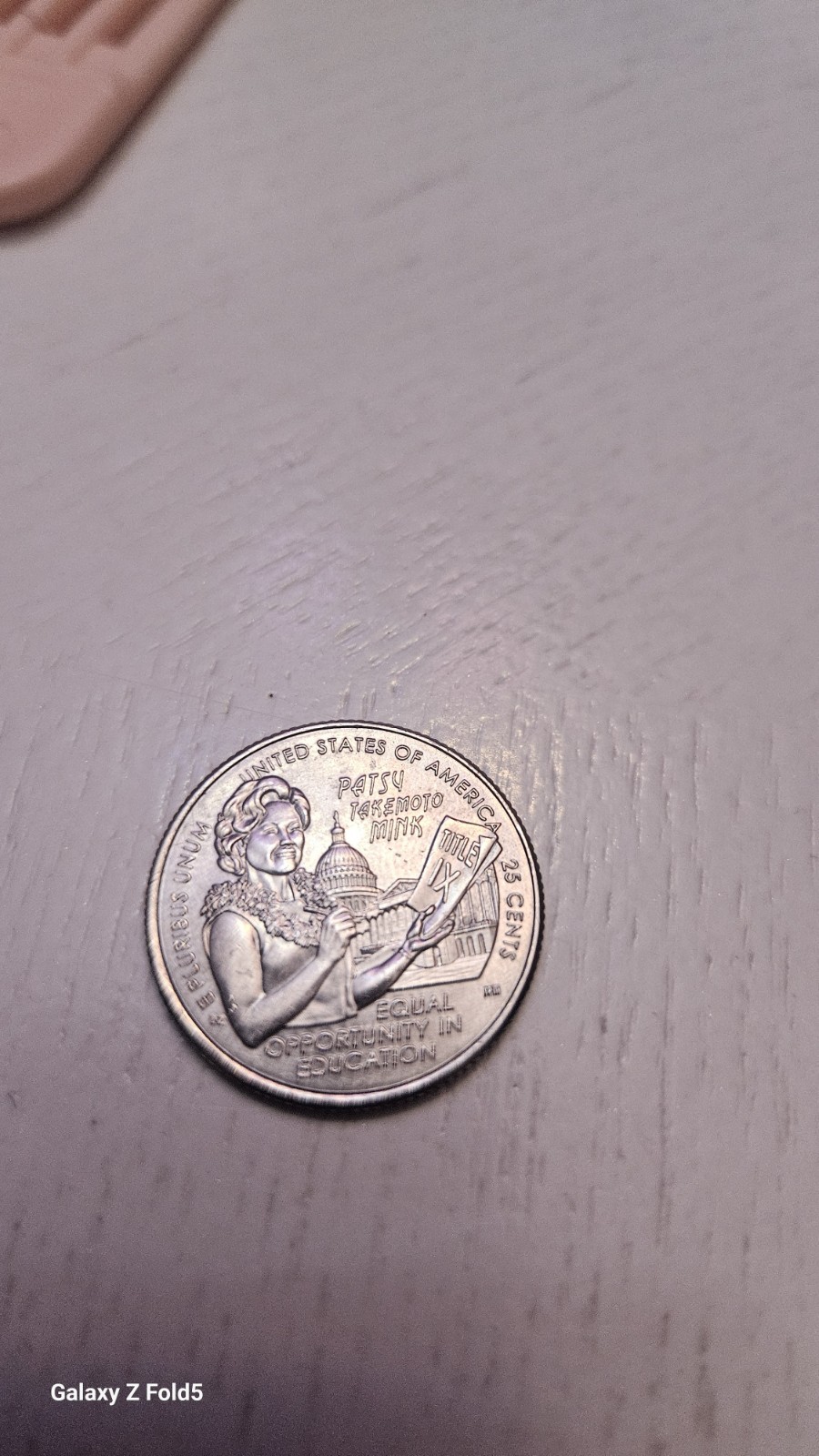 2024 P Patsy Takemoto Mink QUARTER ERROR " IN *COD* WE TRUST "