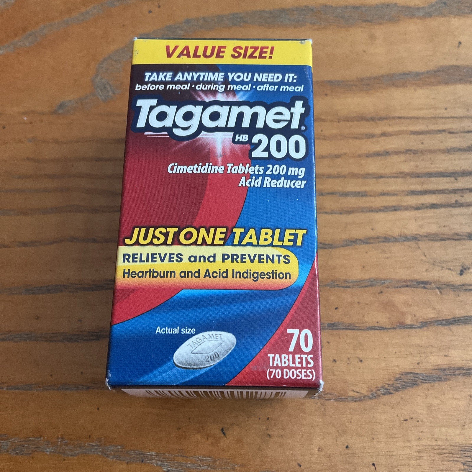 Tagamet HB 200 Cimetidine 200mg Tablets Acid Reducer Heartburn Relief 70 Count