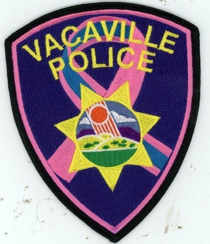 CALIFORNIA CA VACAVILLE POLICE PINK BREAST CANCER NICE SHOULDER PATCH SHERIFF