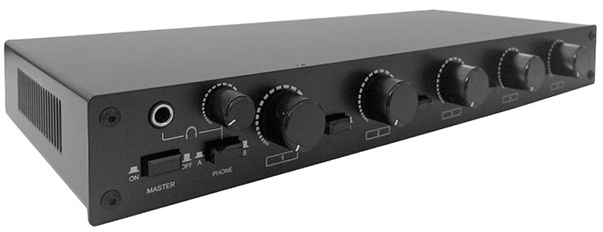 Professional 5-Zone Loud Speaker Distribution Controller With Volume Controls