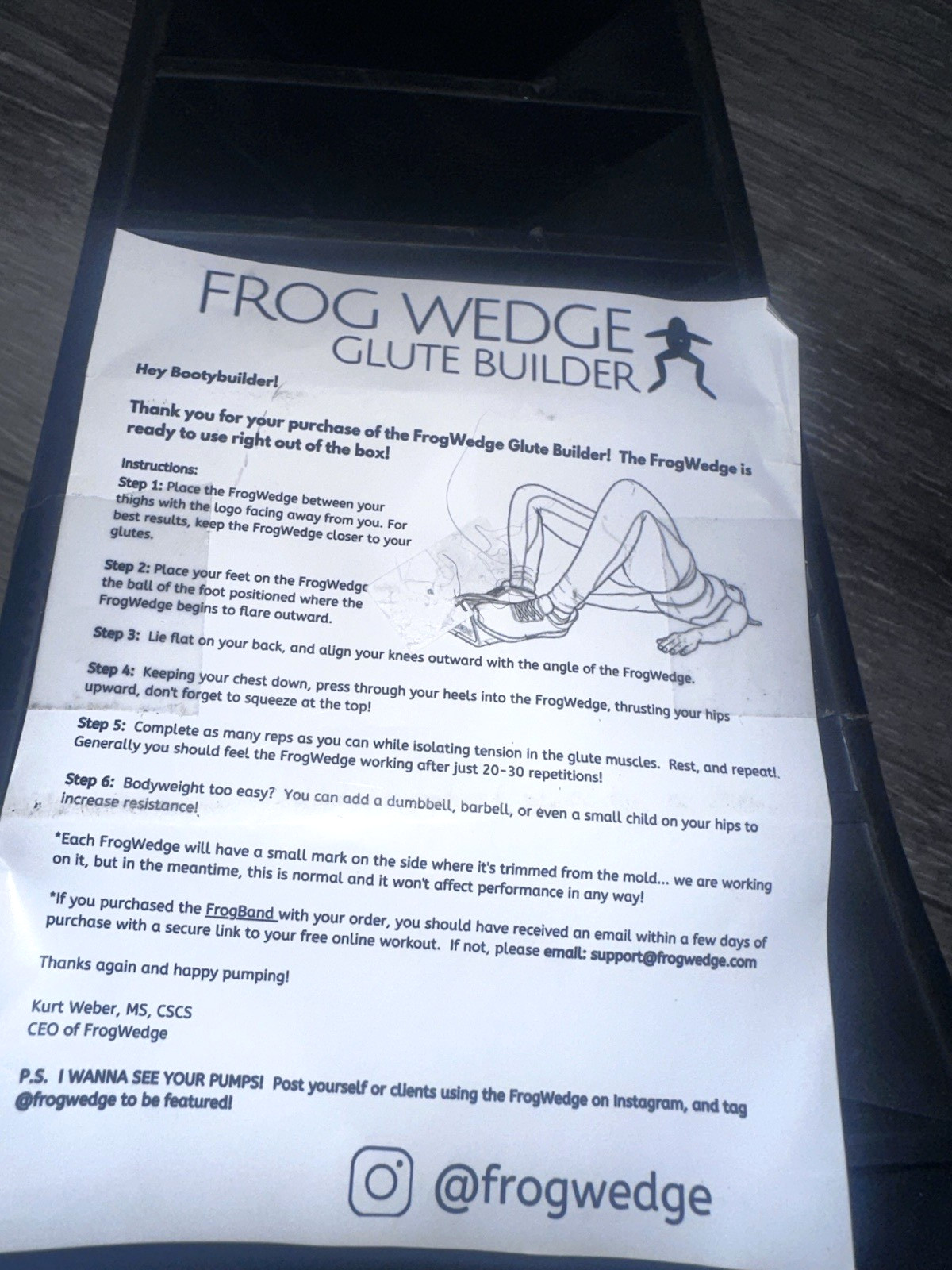 Frog Wedge Glute Builder Frogwedge