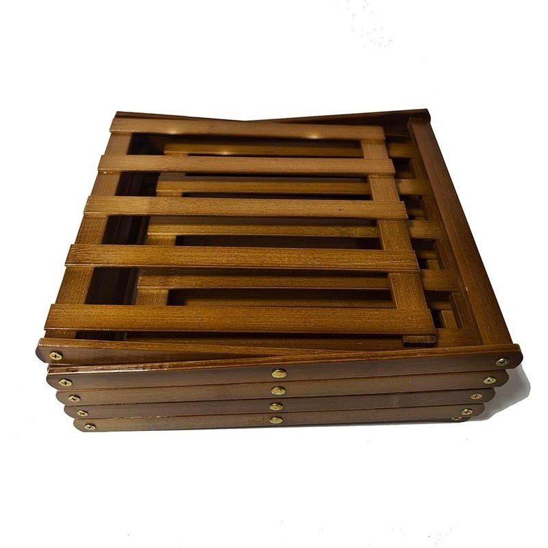 Multifunctional Bamboo Shoe Rack 5 Tier Foldable Organizer Home Storage New