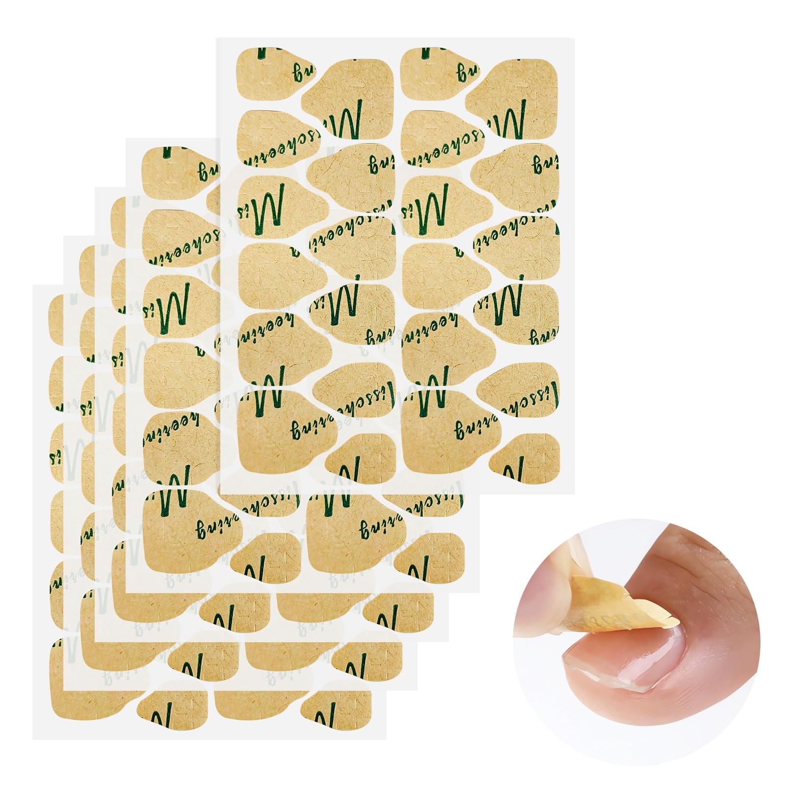 TENOC Press on Nails Sticky Tabs Nail Glue Sticker, Waterproof Gel M, Clear