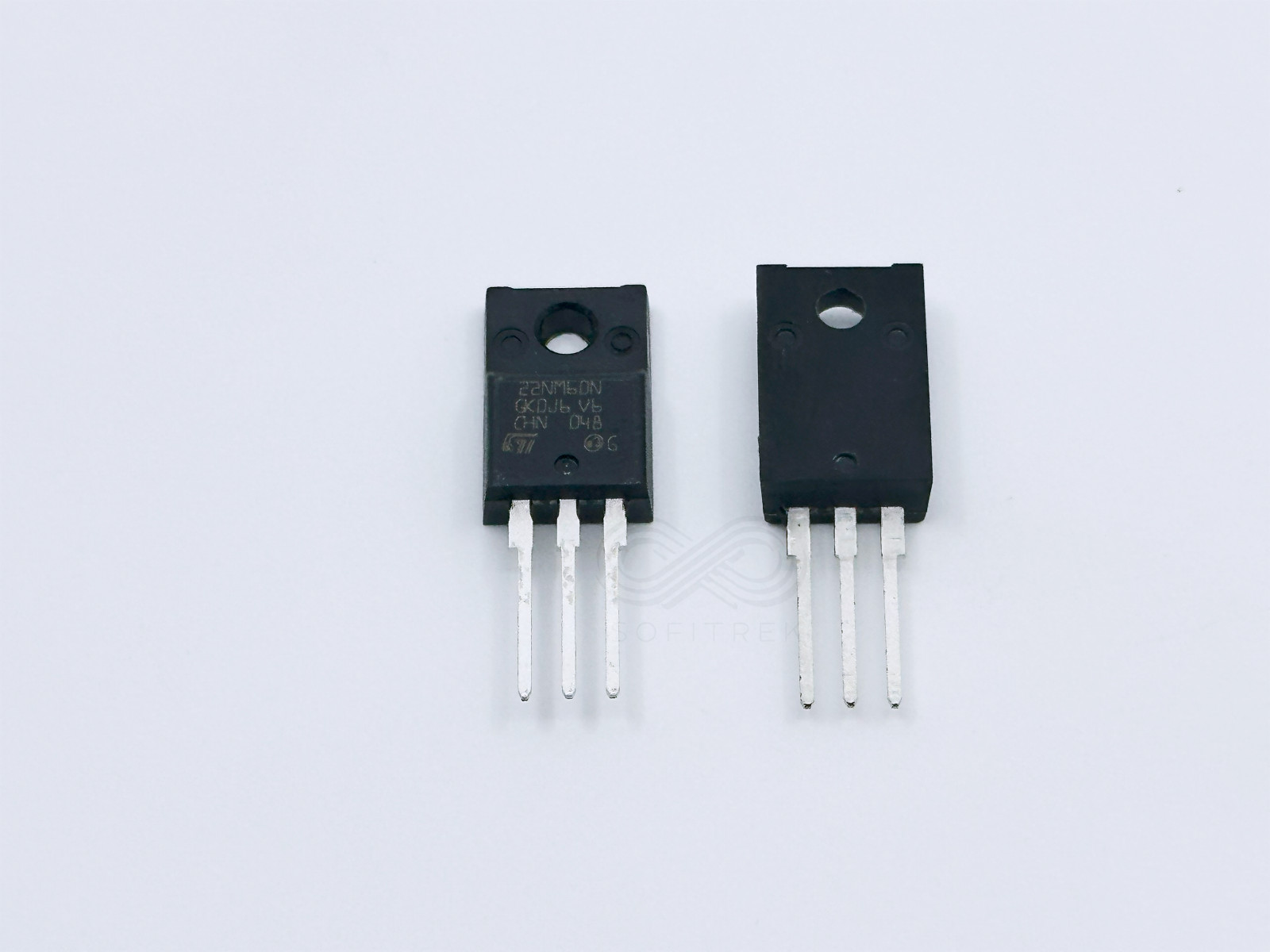 2PCS STF22NM60N 22NM60N ST N-Ch Power MOSFET 600V 16A 125W 0.22Ohm TO-220FP