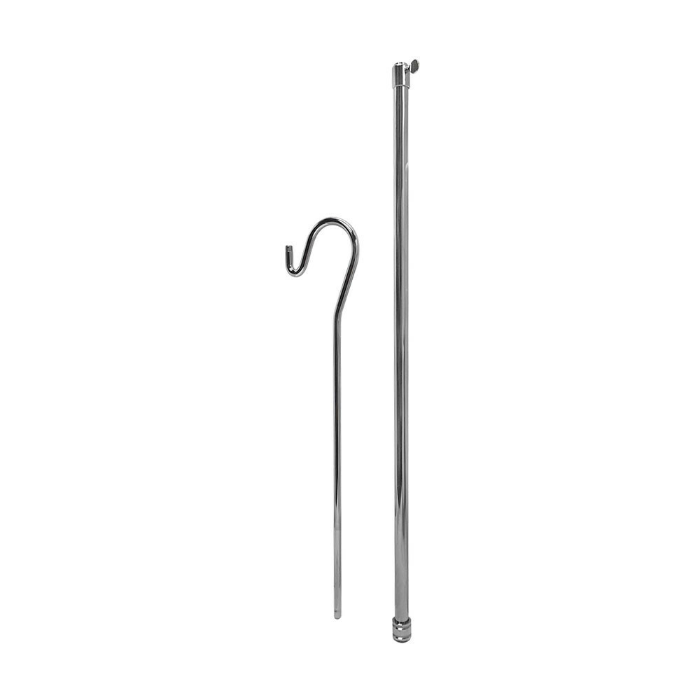 42" Adjustable Single Hook Handbag Display Stand Clear Acrylic Base