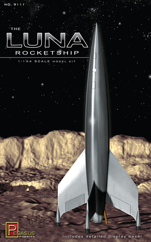 Pegasus 9111 Luna Rocketship 1/144 Scale Plastic Model Kit