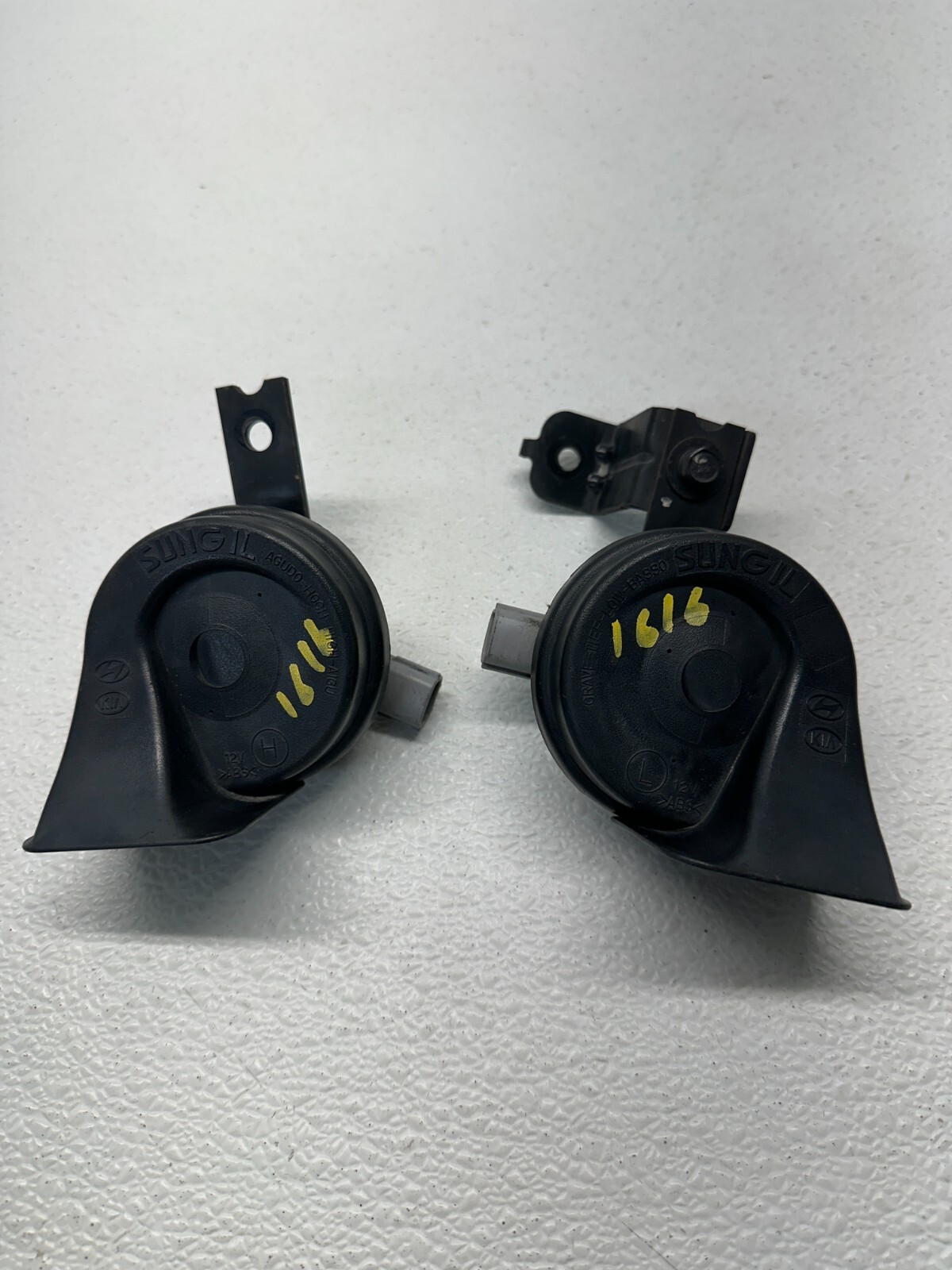 2011 2013 KIA OPTIMA HIGH LOW TONE NOTE SOUND HORN PAIR 96620-2T100 OEM 221616