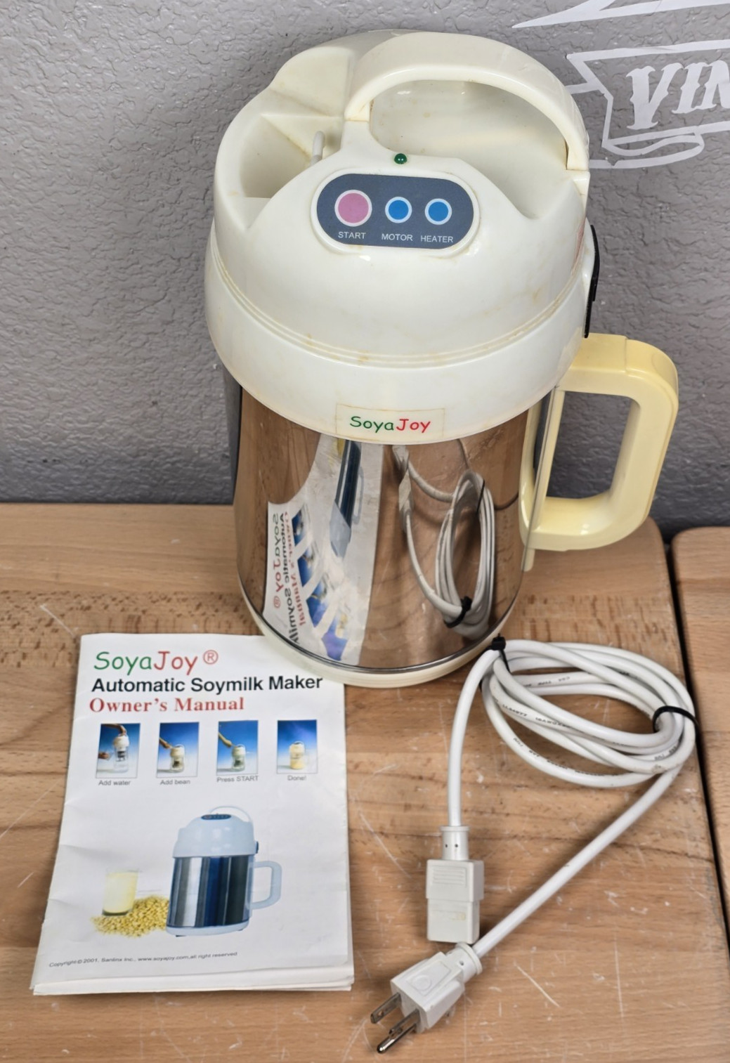 SoyaJoy Model SJ-5 Soy Milk Maker Machine TESTED WORKS