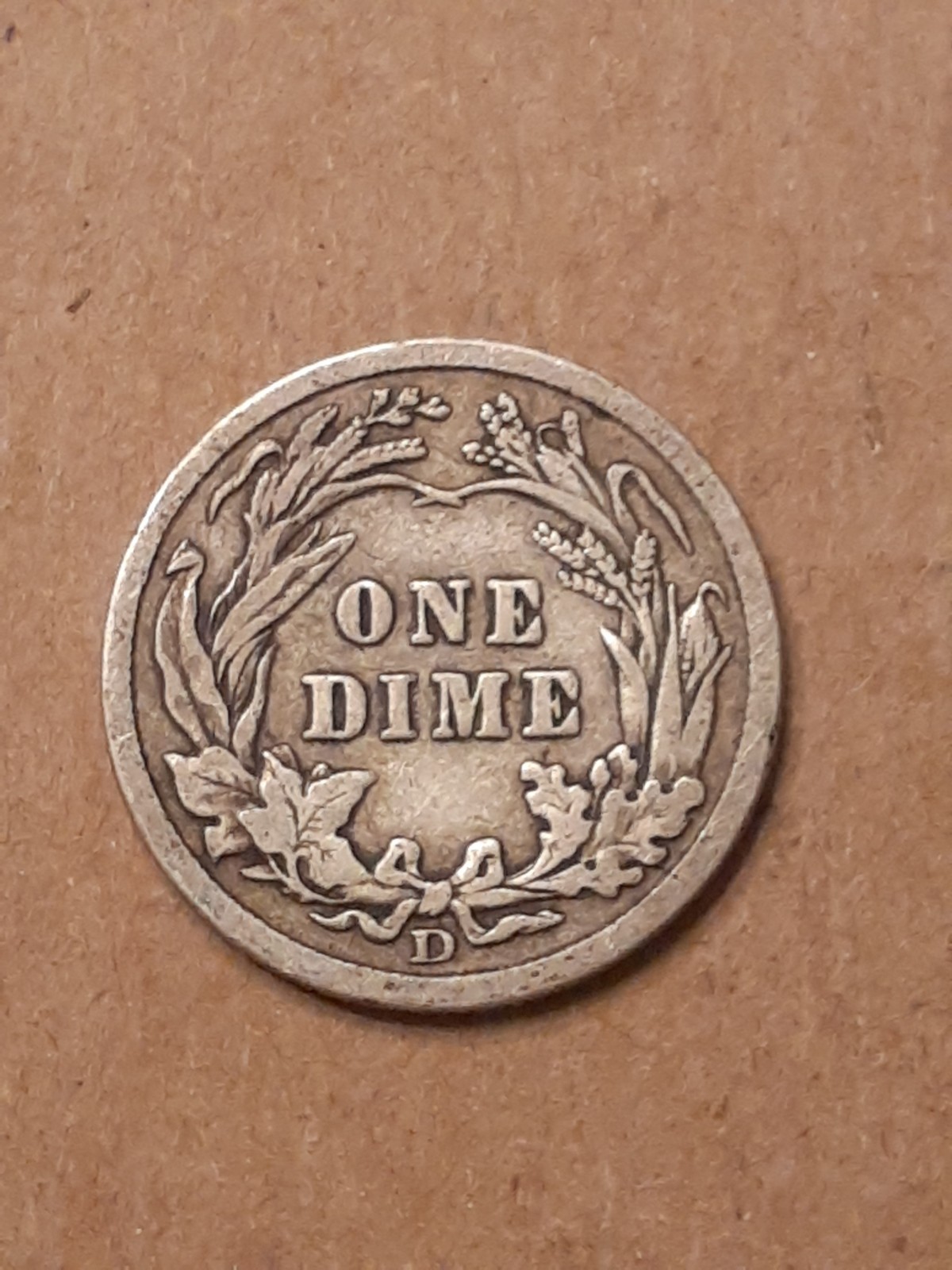 1908 D BARBER DIME F