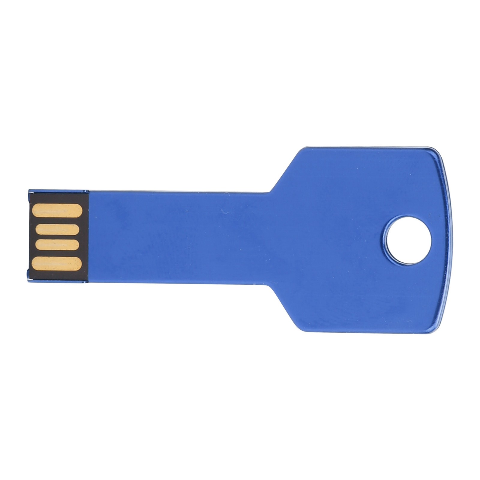 Blue USB Flash Drive Key Shape USB Memory Disc Plug And Play U Disc For Com QBUU