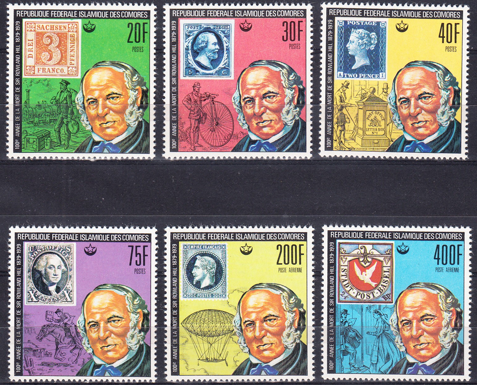 W COMORO 0393-398 ROWLAND HILL