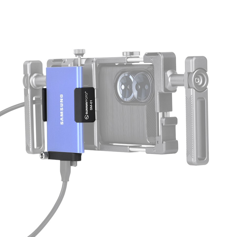 SUNWAYFOTO Mount Bracket Holder for Samsung T5 SSD,Compatible with Camera Cage