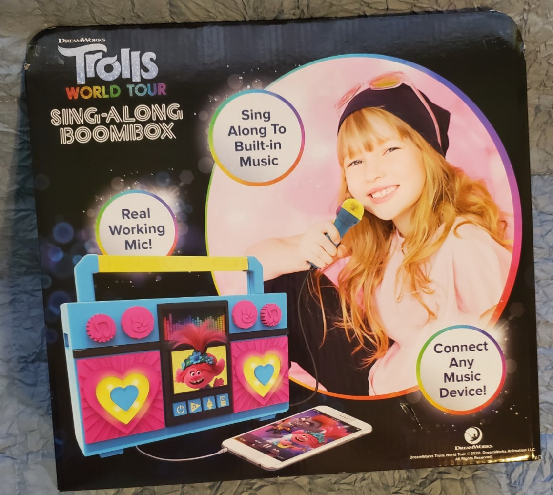 Trolls World Tour Sing-Along Boombox w/Microphone