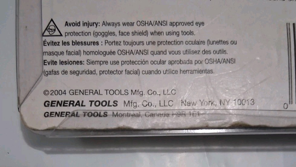 General No 837 Contour Gauge Profile Tool 6 Inch Shape Duplicator Measuring