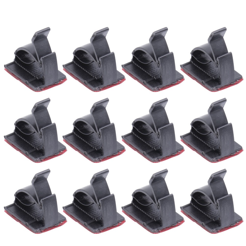 100 Pcs Cable Clip Wire Cord Fastener Adhesive Clamps Stick on Clips