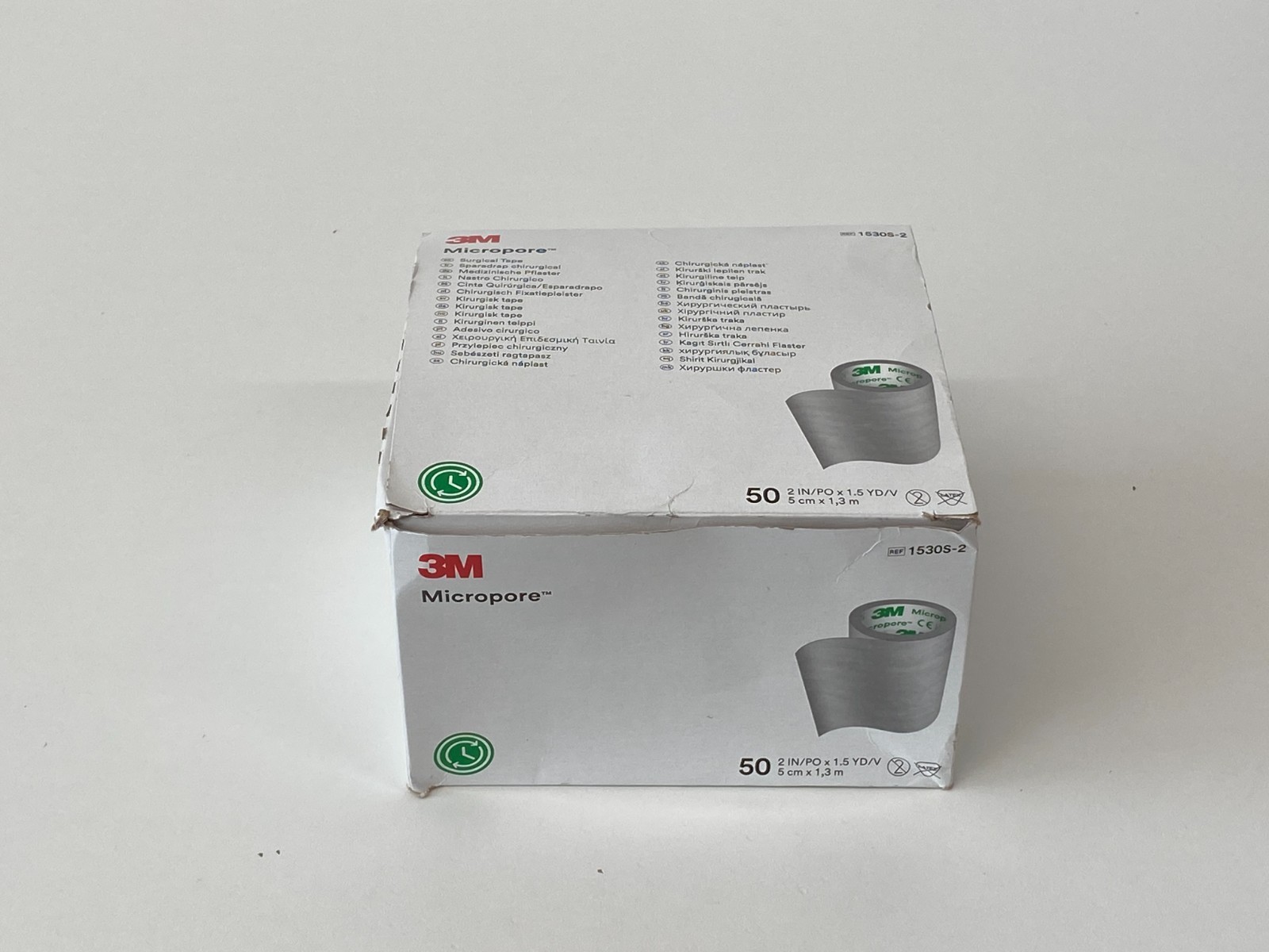 Box of 50 3M Micropore 1530-S-2 Exp.2028-02 (*AA35*)
