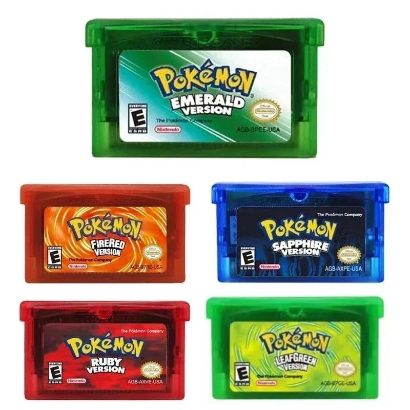 For Gameboy Advance GBA : Emerald, Sapphire, Ruby, LeafGreen, FireRed : Version