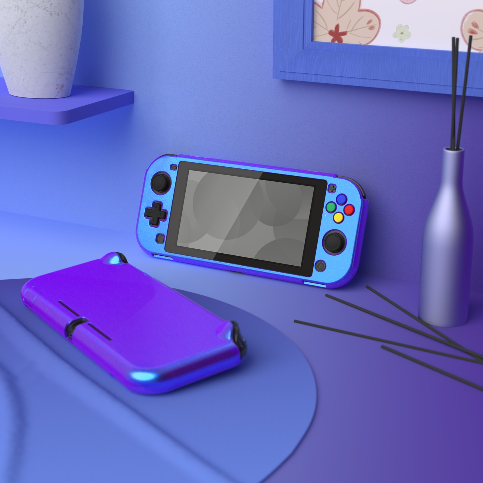 PlayVital NSL Protective Case for Nintendo Switch Lite Hard Cover Protector