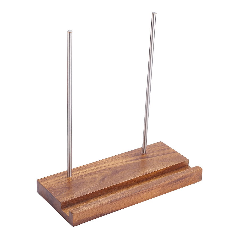 1box Rectangle Oak Display Stands Jewelry Display Stand Kit with 304 Stainless