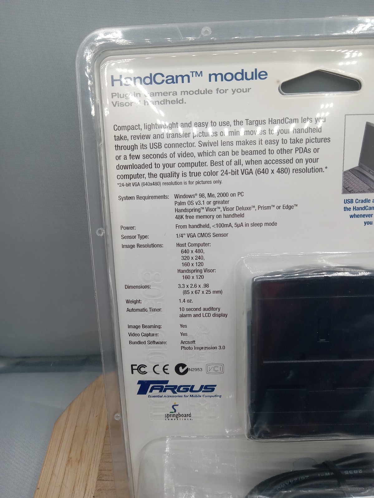 Targus Handcam Module PLUG In Camera And Hand Held Vintage