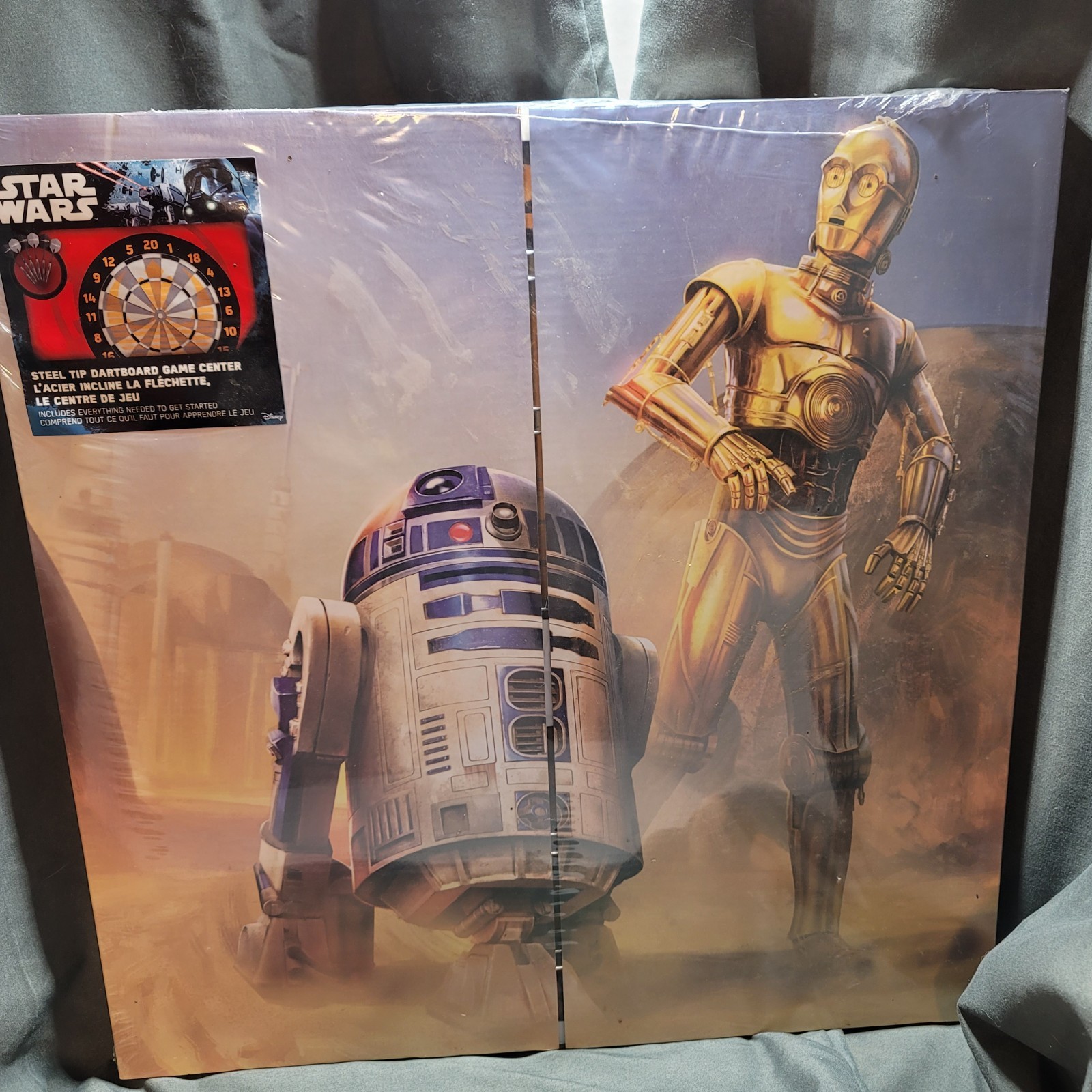 Star Wars Steel Tip Dartboard Disney Regent Sports Factory Sealed C3PO R2 D2