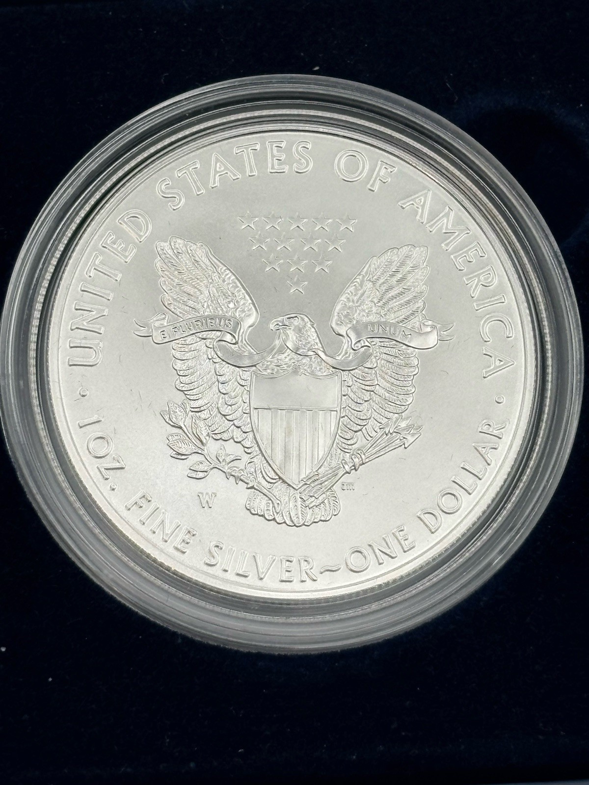 2020 W Uncirculated Silver American Eagle w/COA & OGP