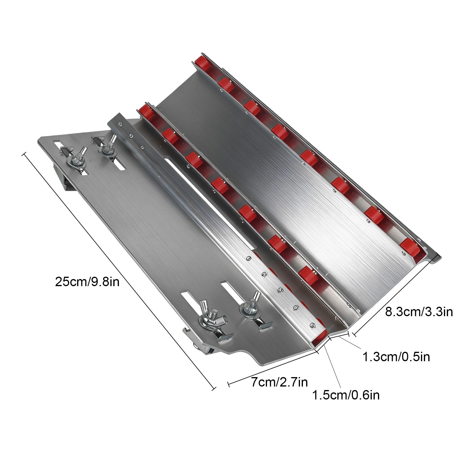 Tile Chamfering Tool 45° Bevel Adjustable Cutter Guide 24 Wheels for Tiles Stone