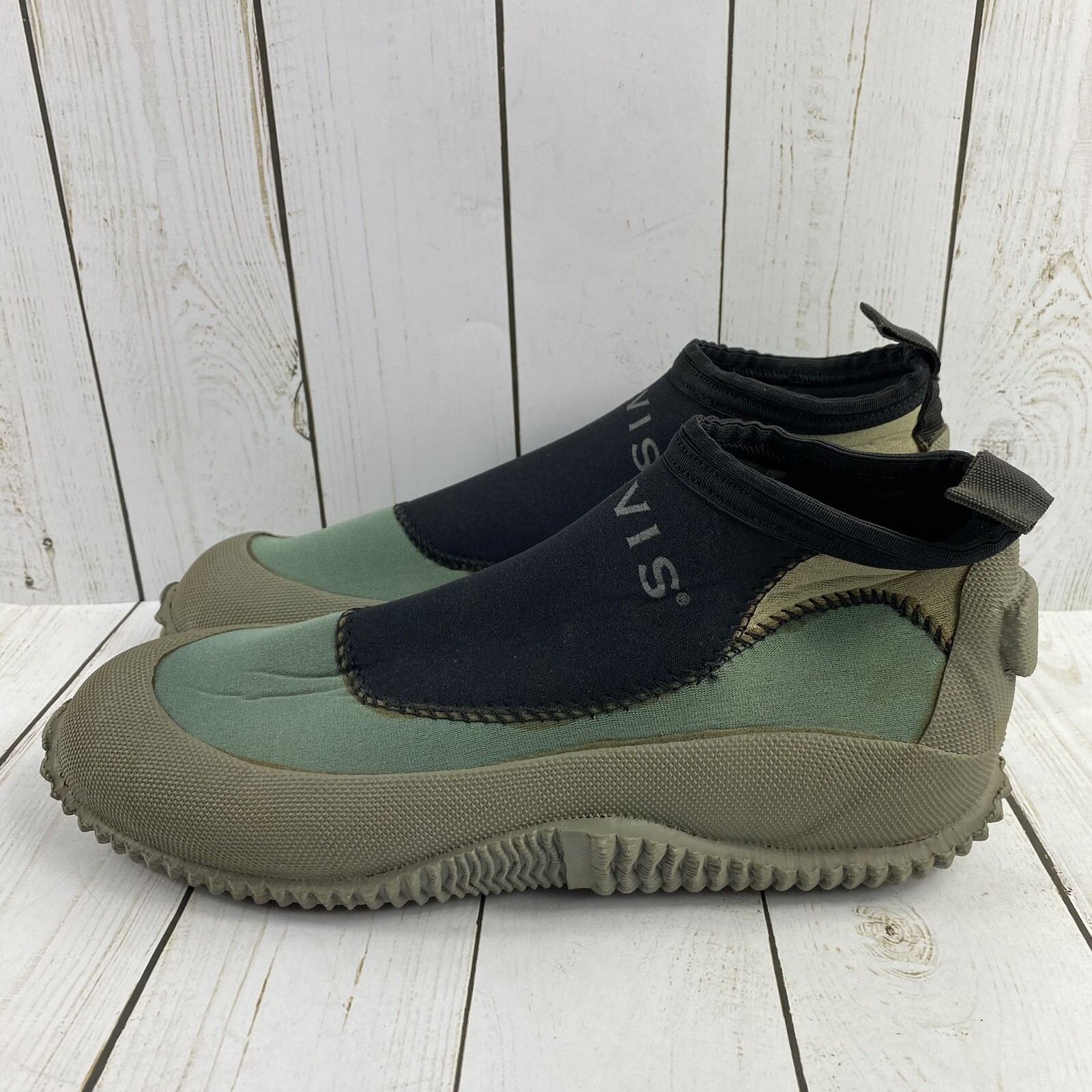 Orvis Neoprene Water Wading Slip On Shoes Men's Size 7 Green Fishing Ankle Boots