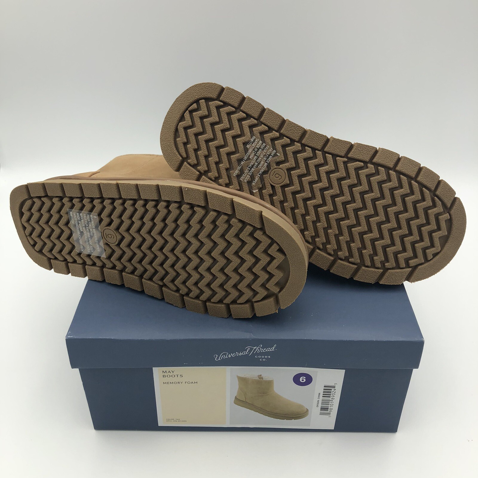 Size 6 Tan May Suede Boots Universal Thread NIB -292