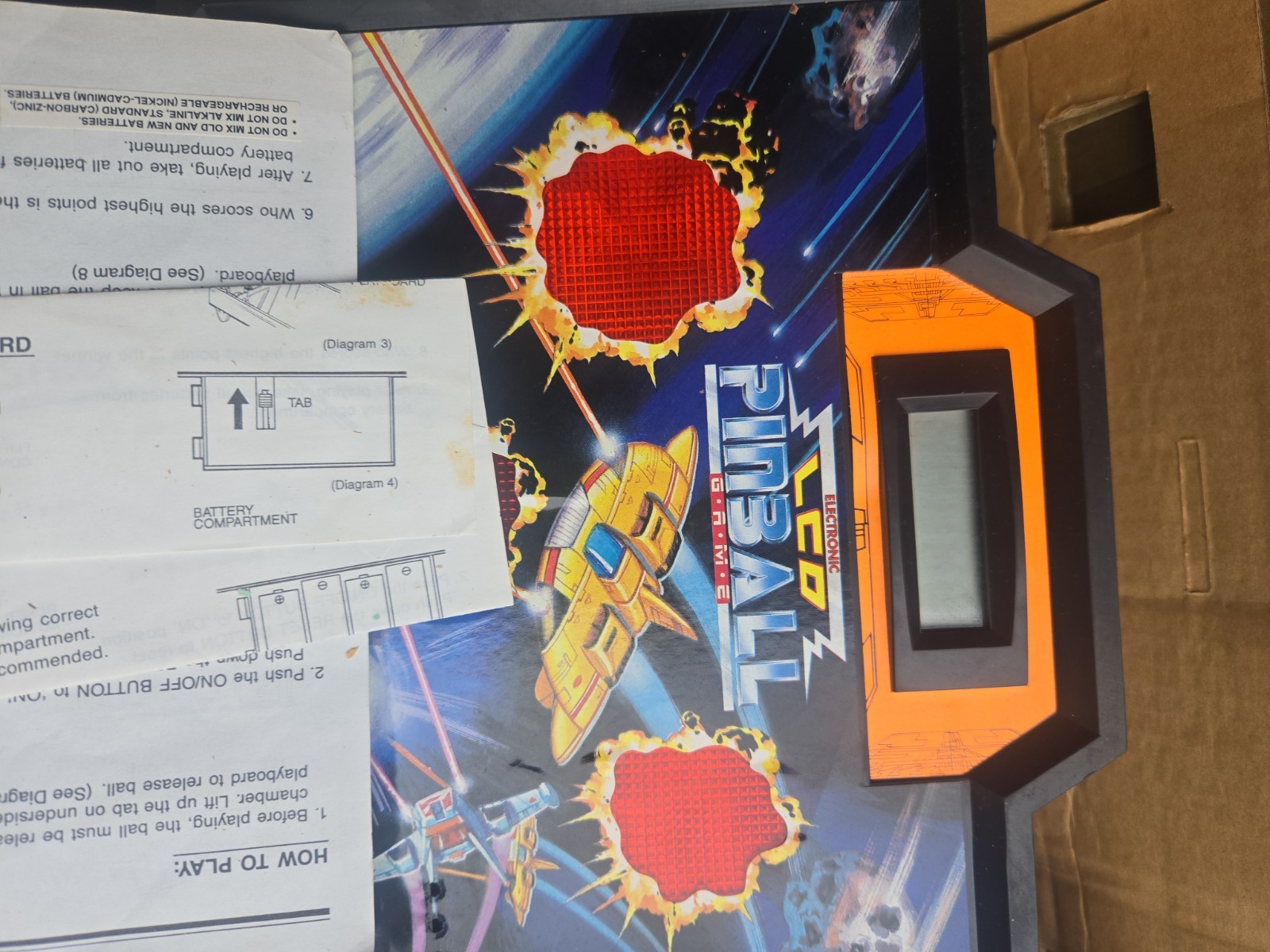 1990 Electronic Pinball Game Star Fighter No. 8675