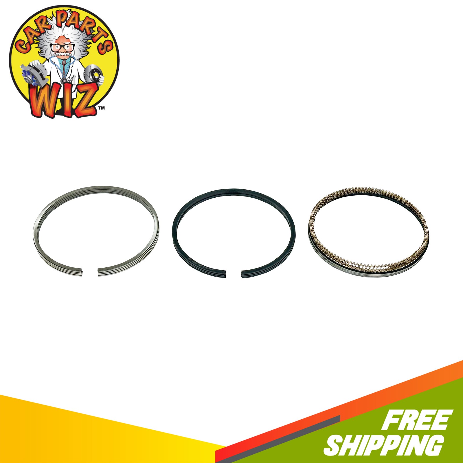 Engine Piston Ring Set Fits 16-19 Toyota Corolla 1.8L L4 16V DOHC 2ZR-FAE