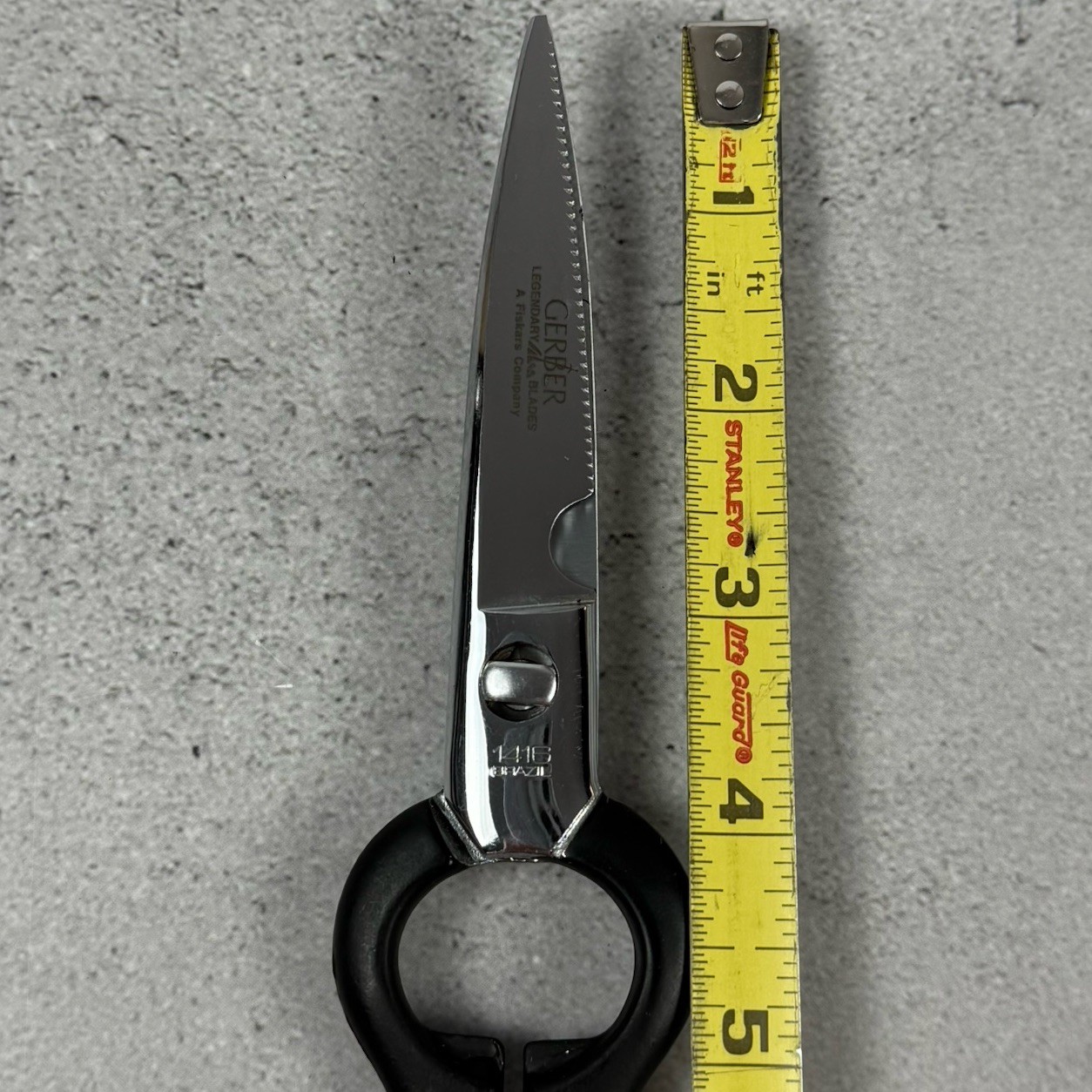 Vintage Gerber 1416 Multi-Purpose Kitchen Shears Pinking Scissors 8 in. Sharp