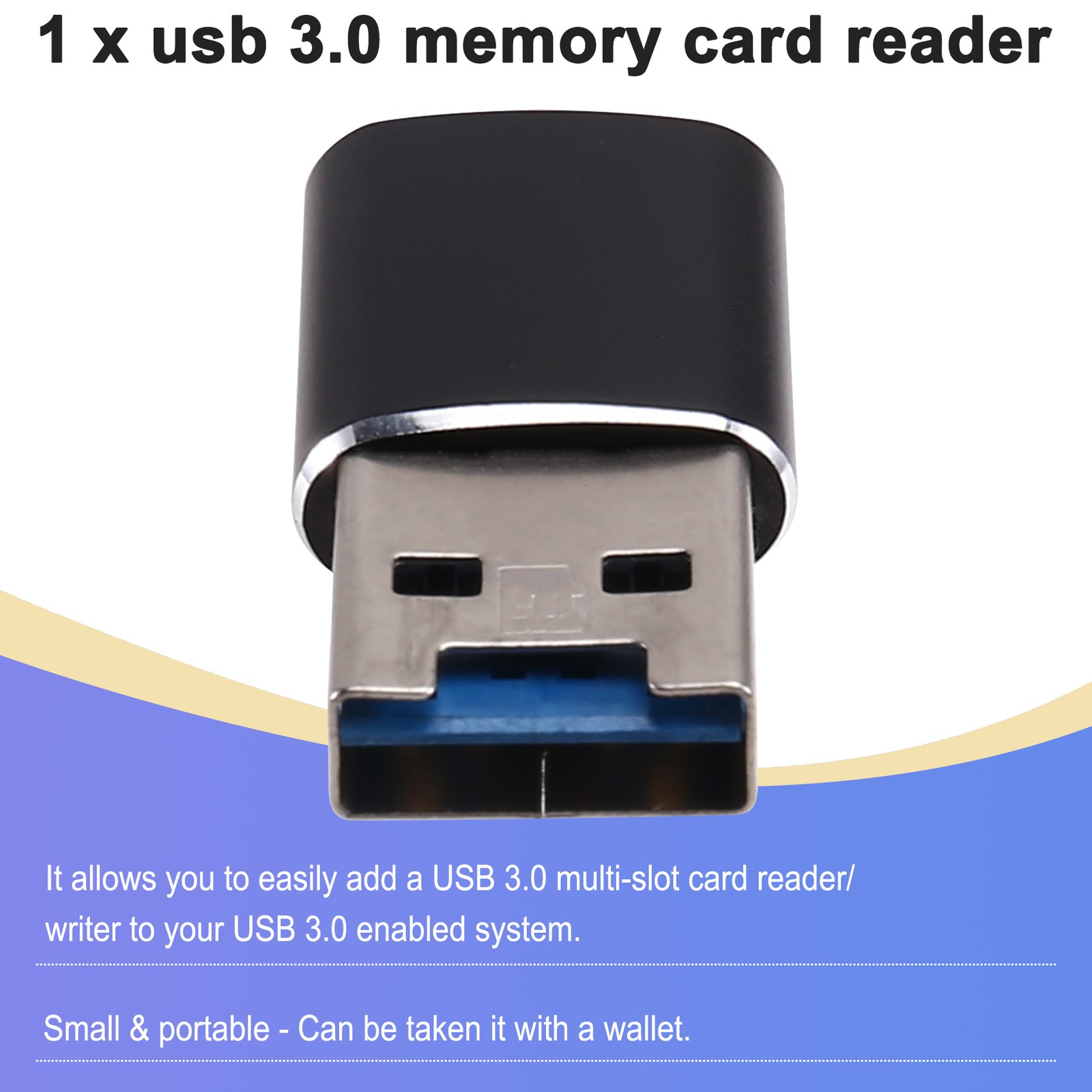 Aluminum USB 3.0 Memory Card Reader Adapter for Micro- Card/TF Card Reader1080