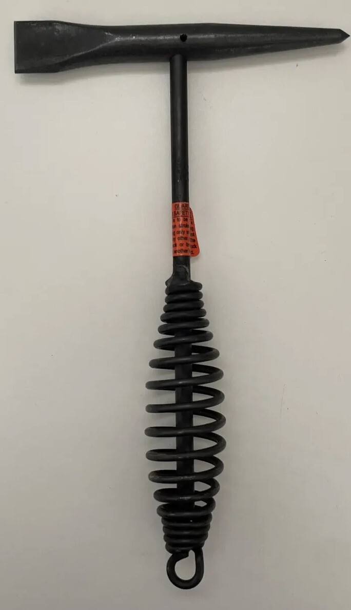 Superior Welding Chipping Chisel Hammer, Steel, Springe Handle, Black