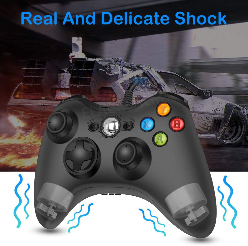 Wired Xbox 360 Controller Gamepad for Microsoft Xbox 360/ PC Windows 10 8.1 8 7