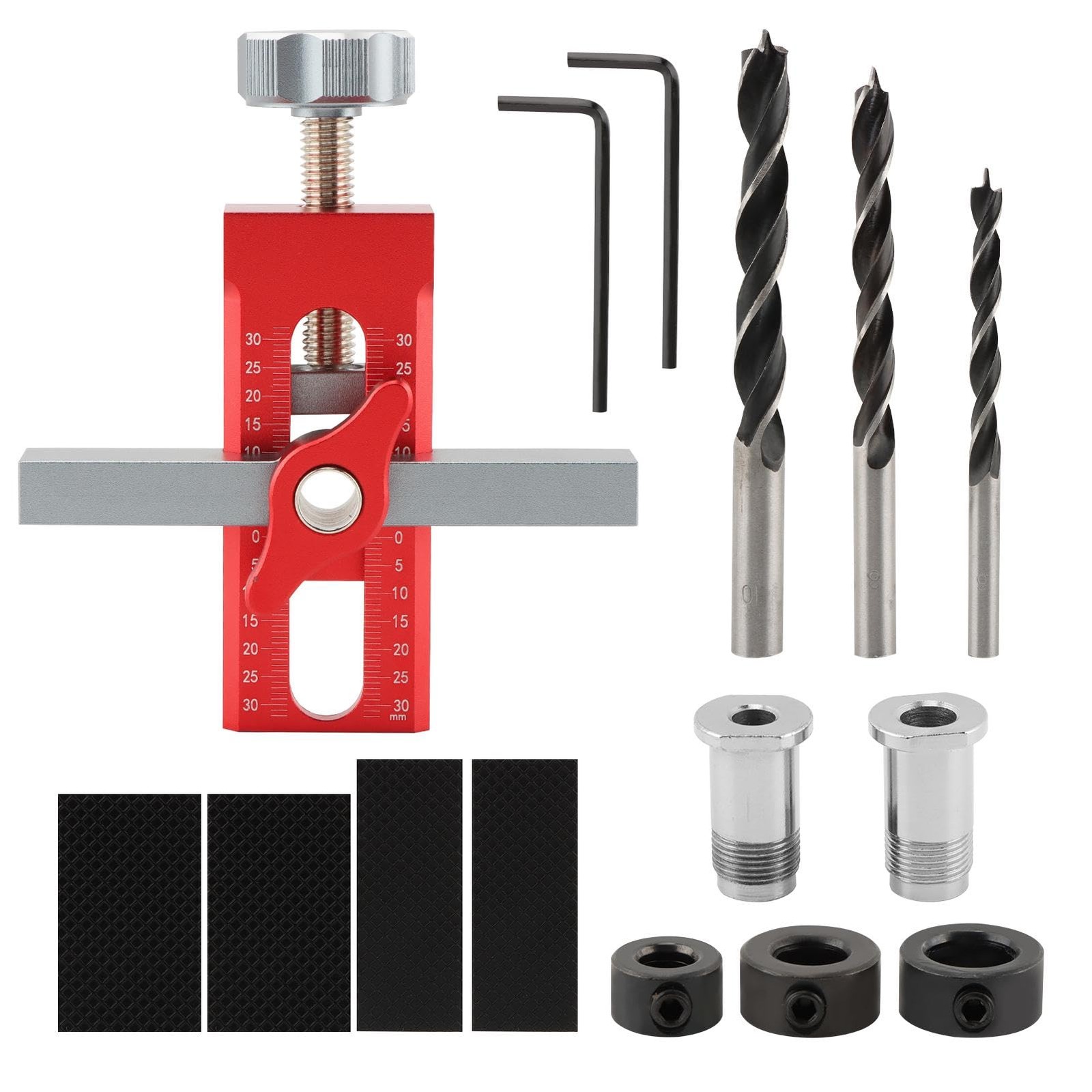 2In1 Frameless Cabinet Door Mounting Jig Installation Tool With 3 Drill Bits