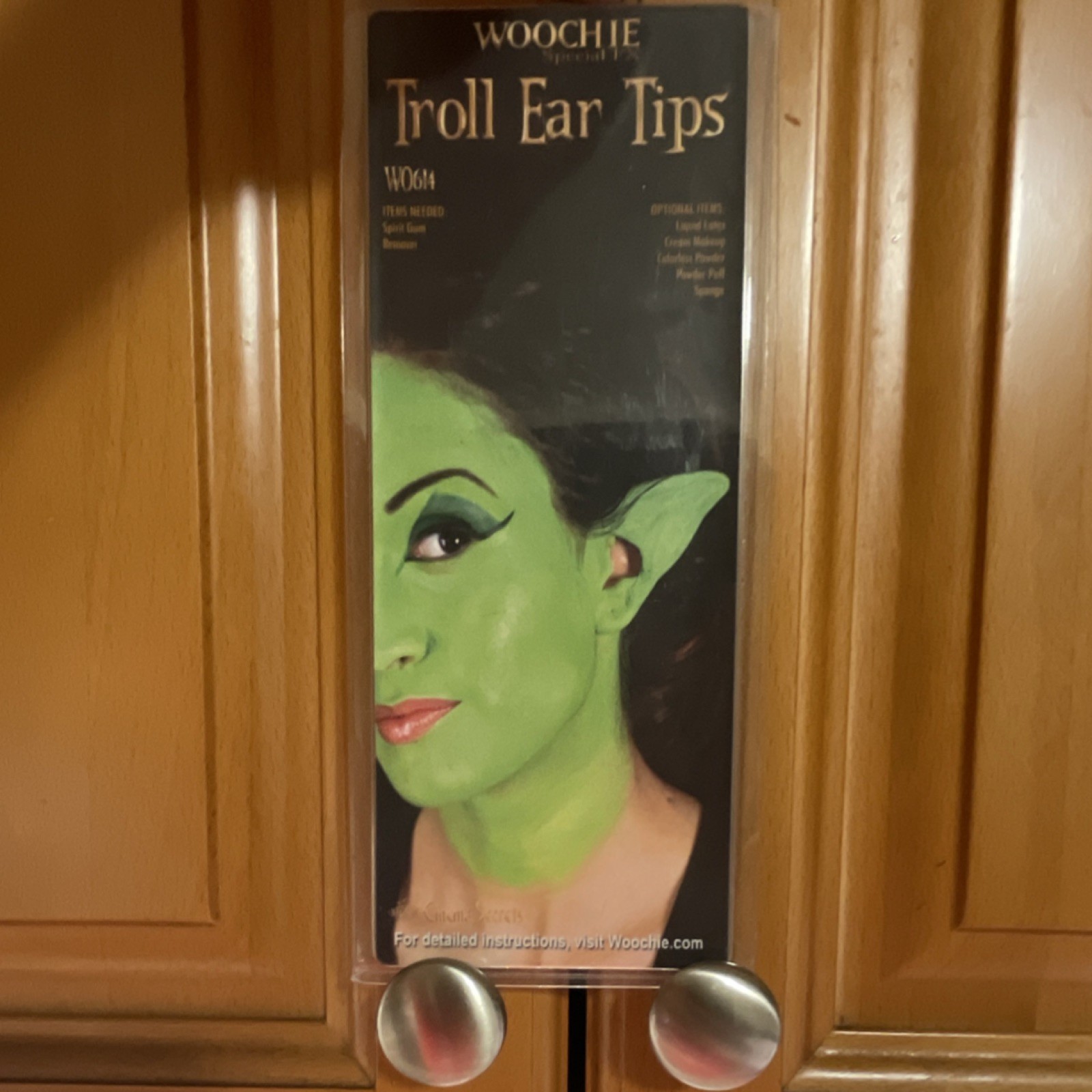 Woochie Troll Ear Tips Green Halloween Costume Prosthetic One Size