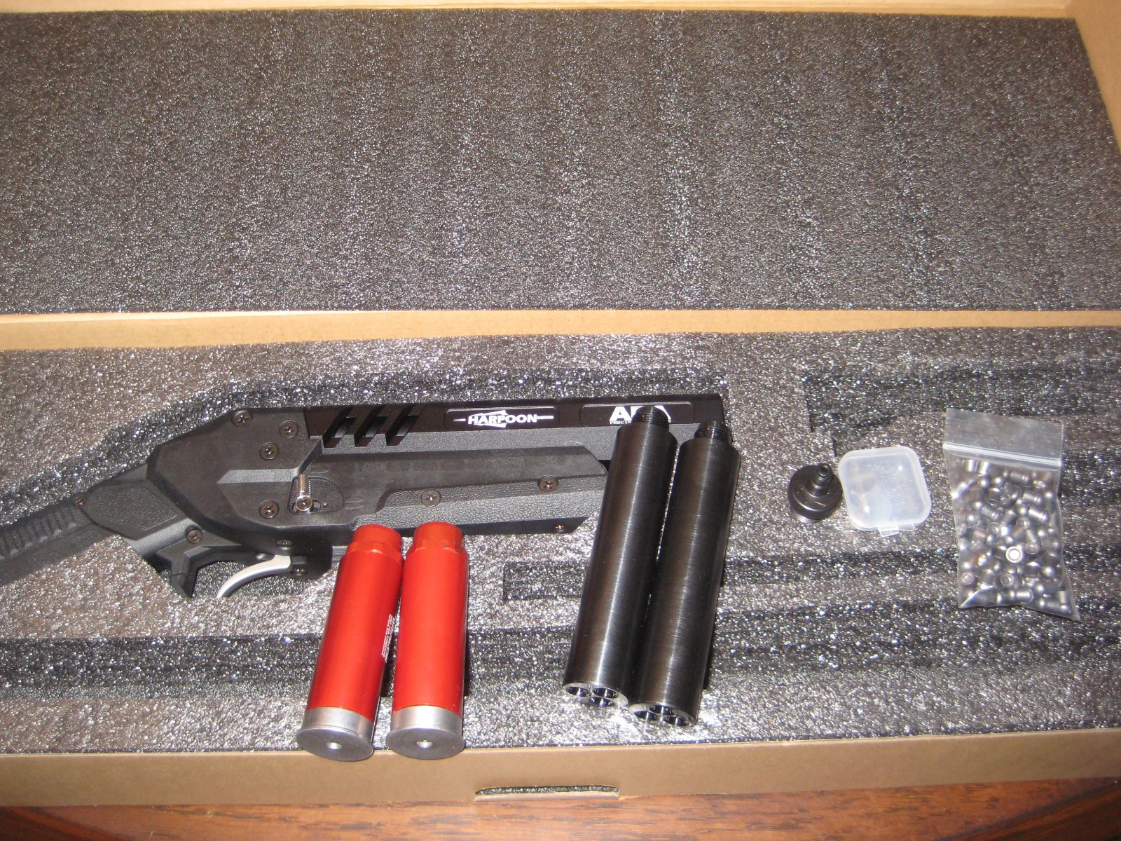 Custom AEA Harpoon with 25 caliber Beehive barrels
