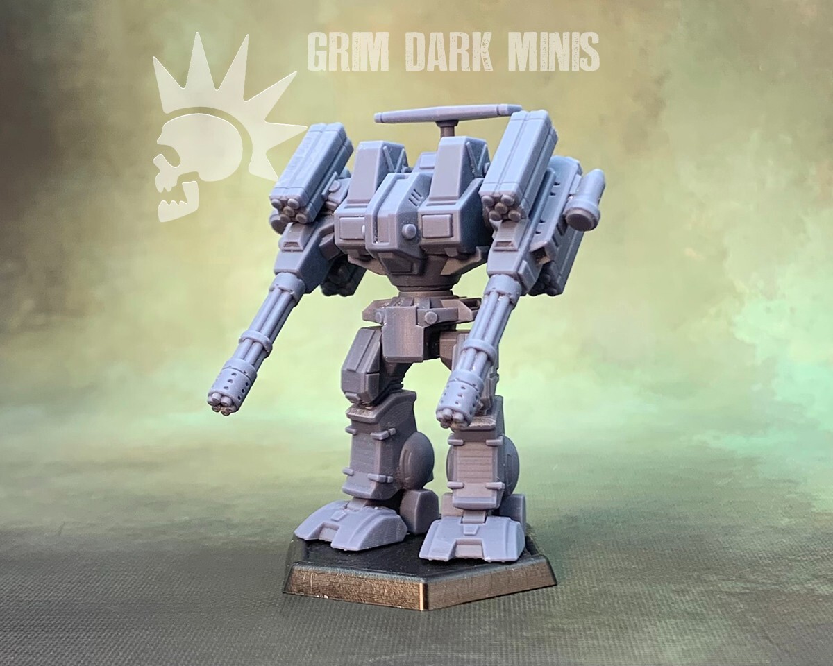 BTech Scale - Super Rifleman proxy mech (retro style)