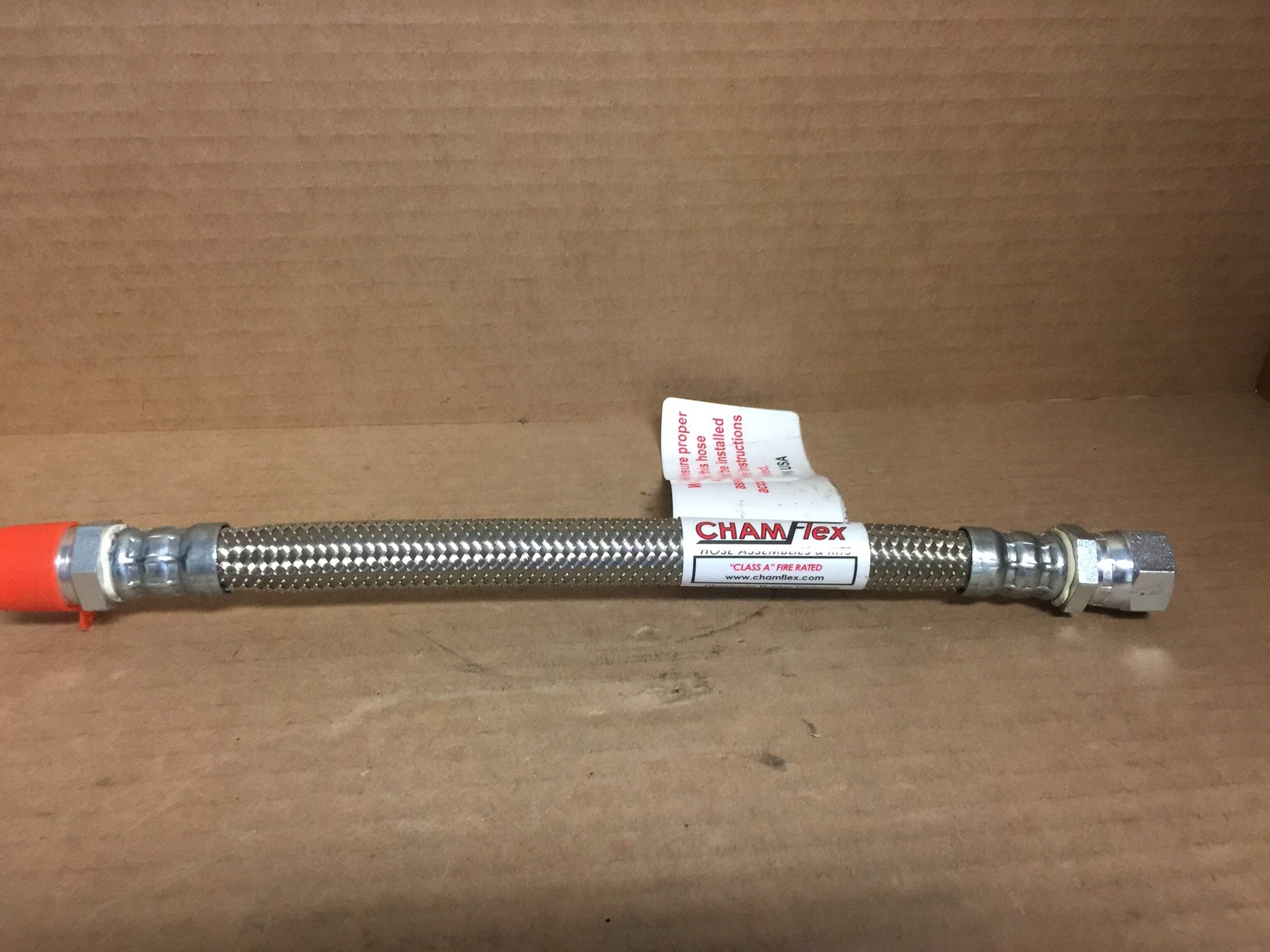 CHAMFLEX HSE01982 HOSE; FIXED END X SWIVEL END W/ JIC ADAPTER 12" FCV 210686