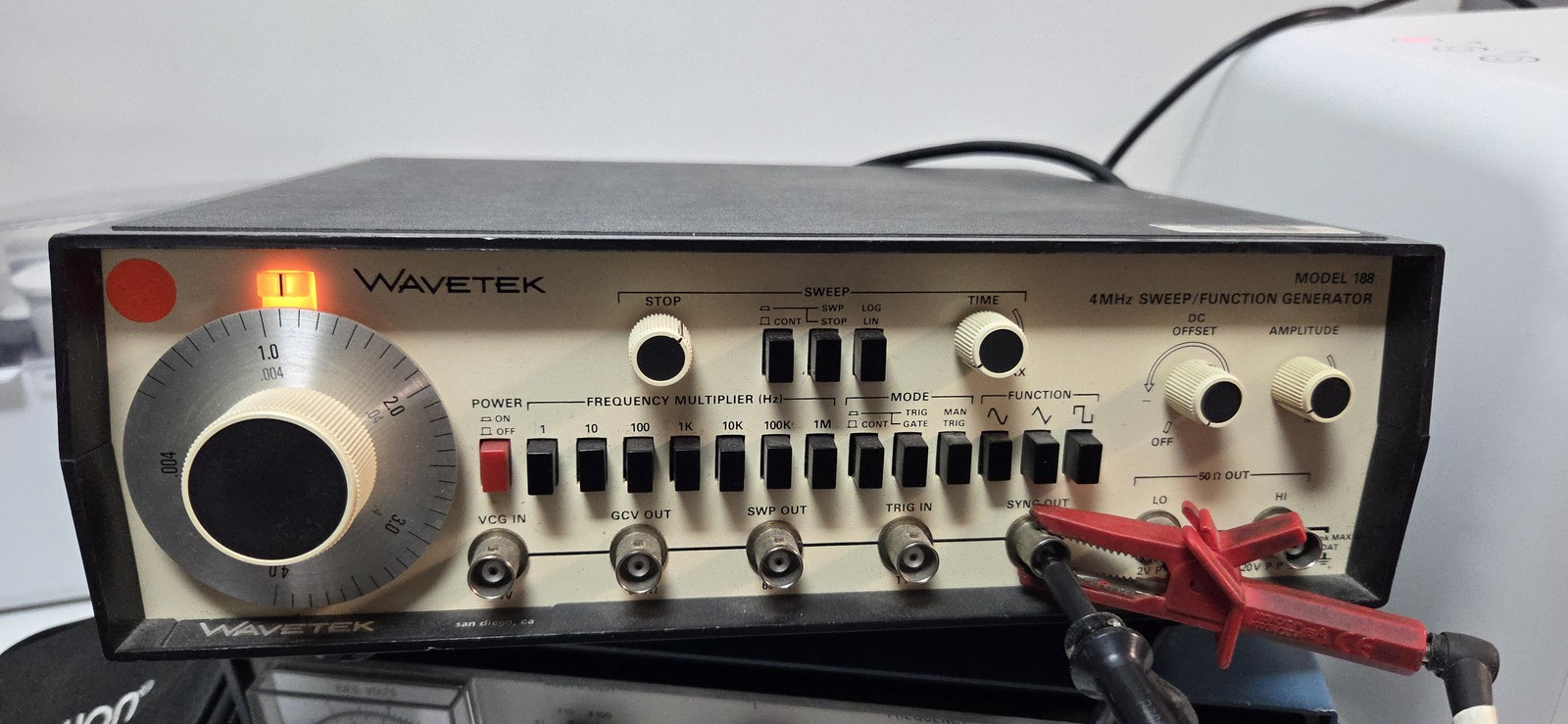 Wavetek Model 188 4MHz Sweep/Function Generator